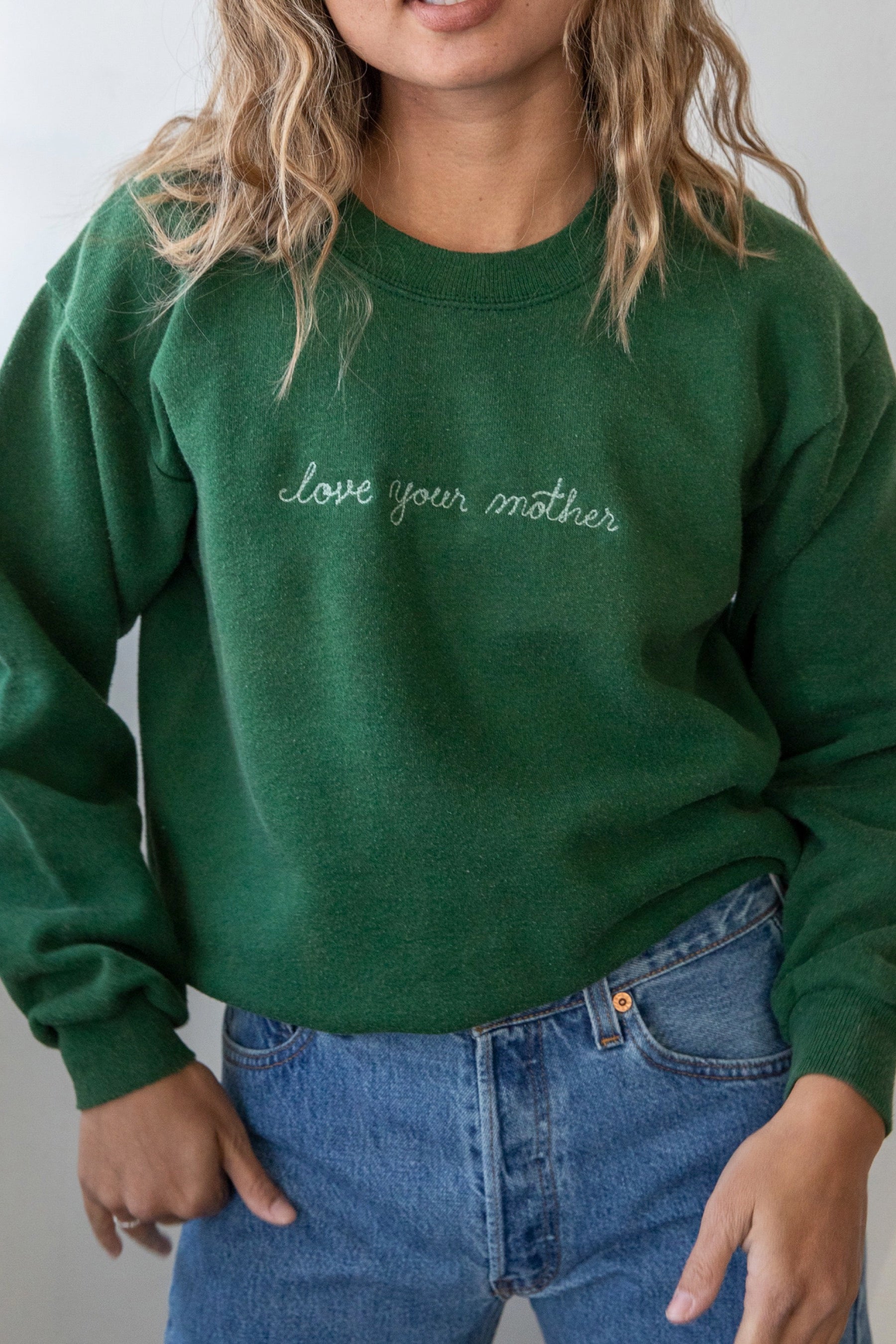 Ceremony Chainstitch X Prism Spruce Love Your Mother Sweatshirt