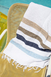 Blue Stripe Solimar Throw