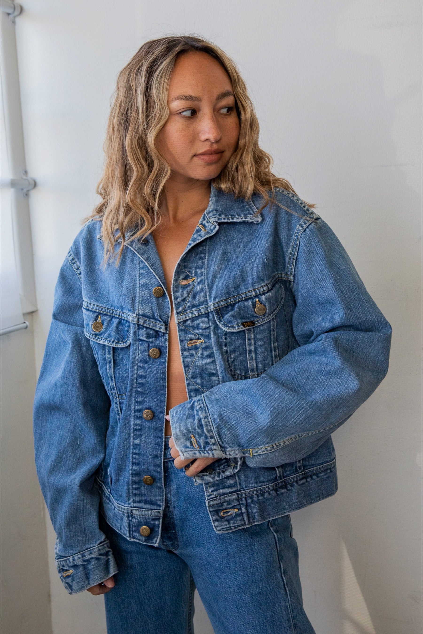Medium Wash Lee Denim Jacket