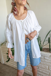 White Capistrano Button Down