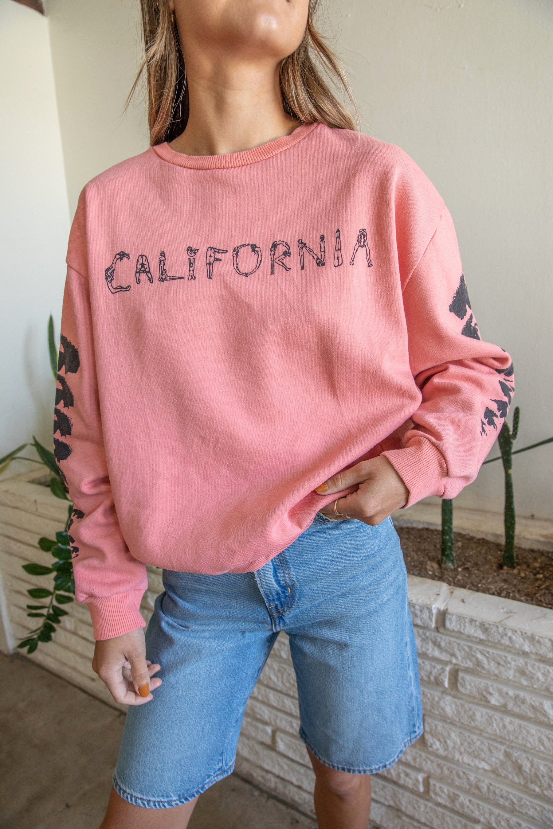 Peach California Sweatshirt