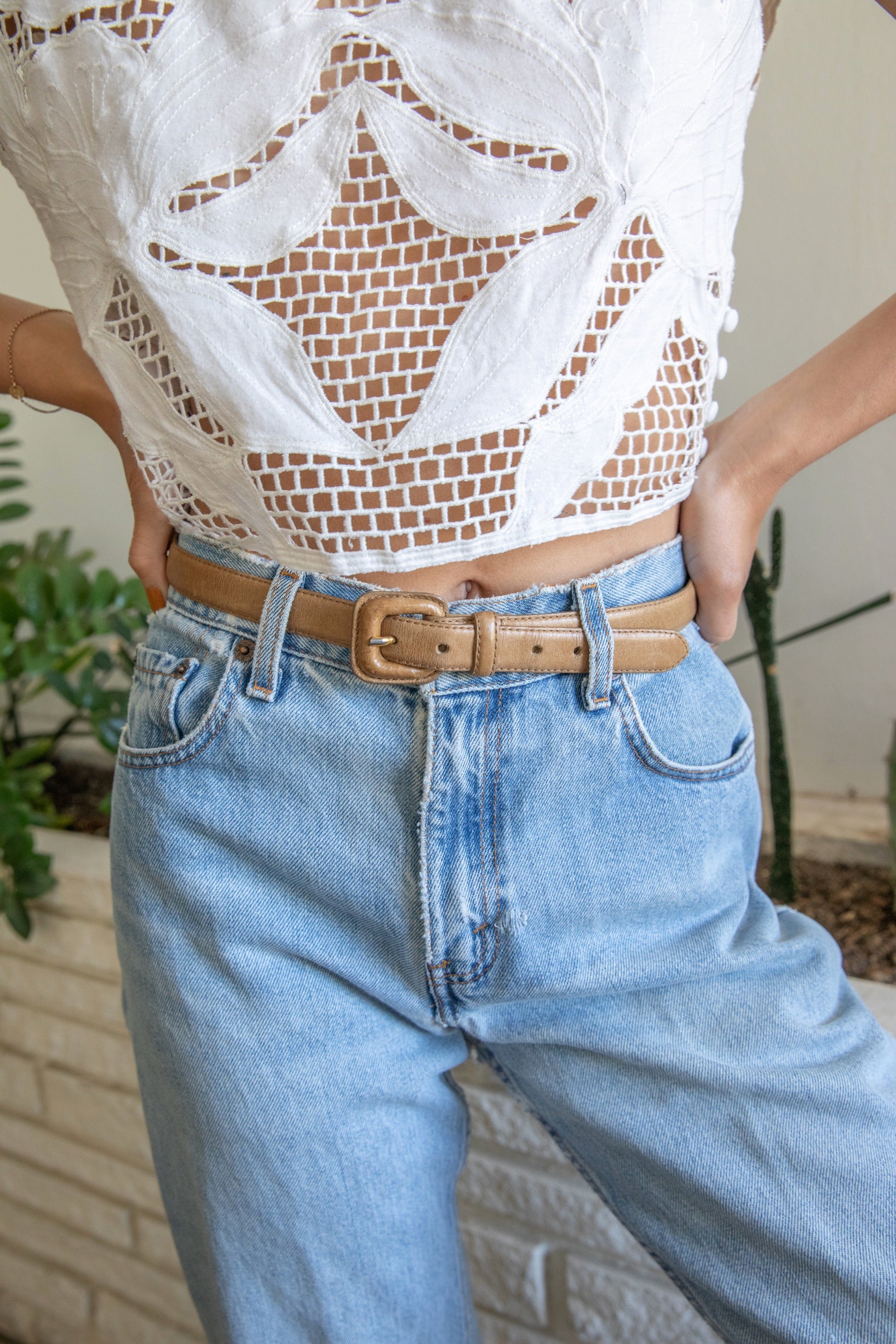 Tan Van Laack Leather Belt