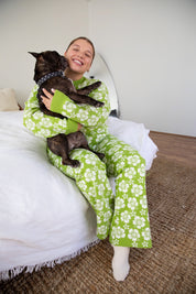 Olive Happy Hawaii Knit Pant