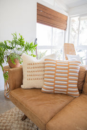 Camel + Lilac Pascal Pillow