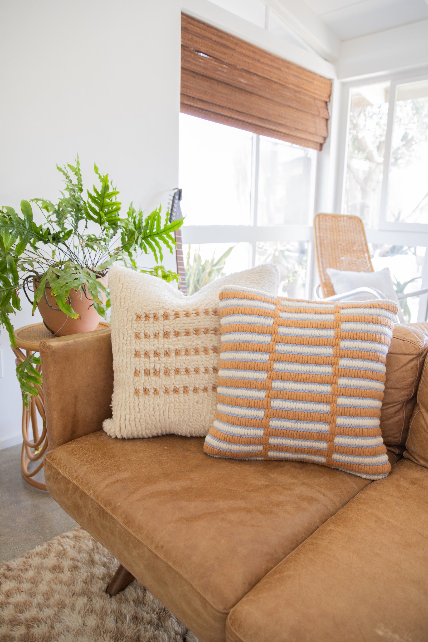 Camel + Lilac Pascal Pillow