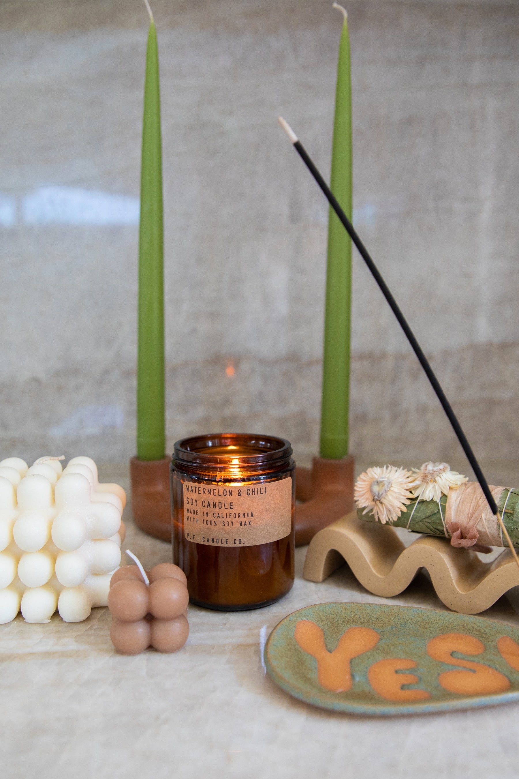 Umber Stella Candle Holder