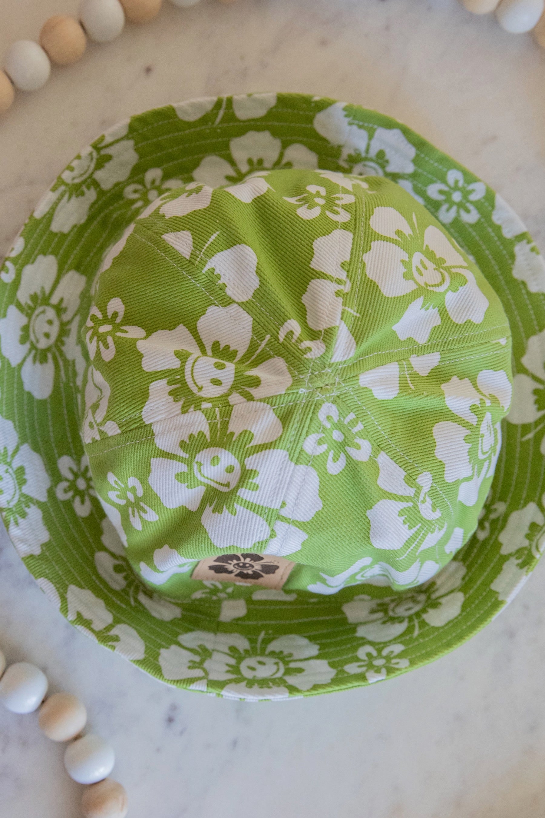 Olive Happy Hawaii Bucket Hat