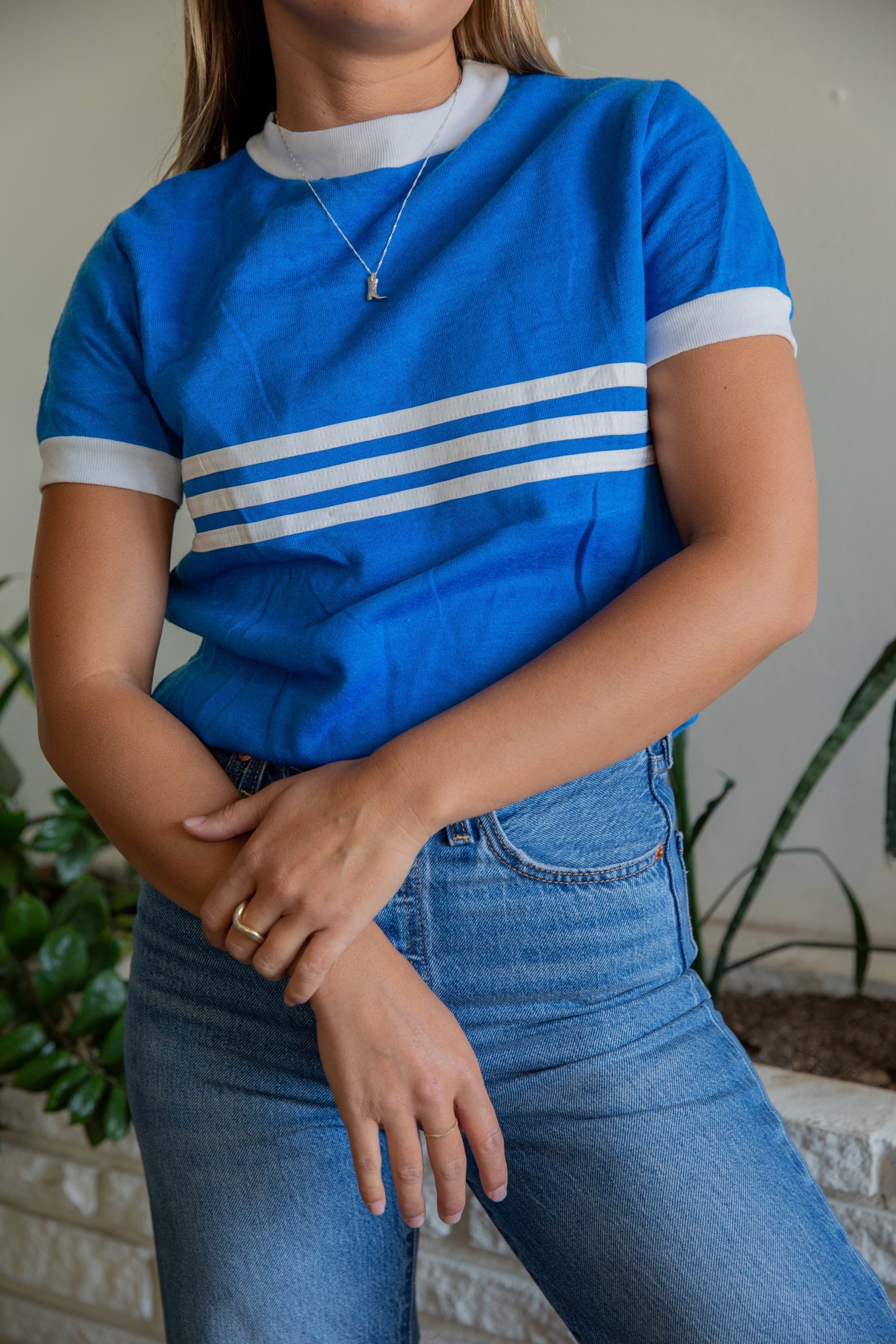 Blue Marko Striped Tee