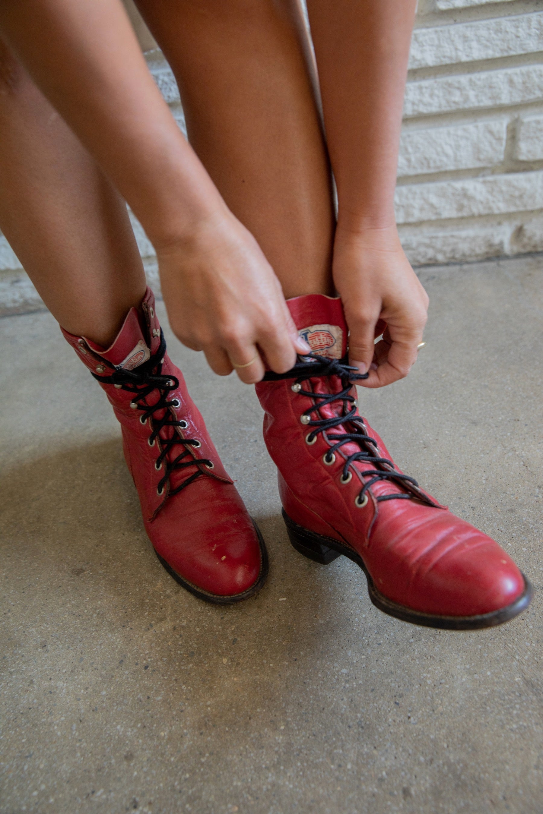 Red Justin Western Boot