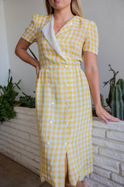 Yellow Gingham Dress