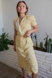 Yellow Gingham Dress