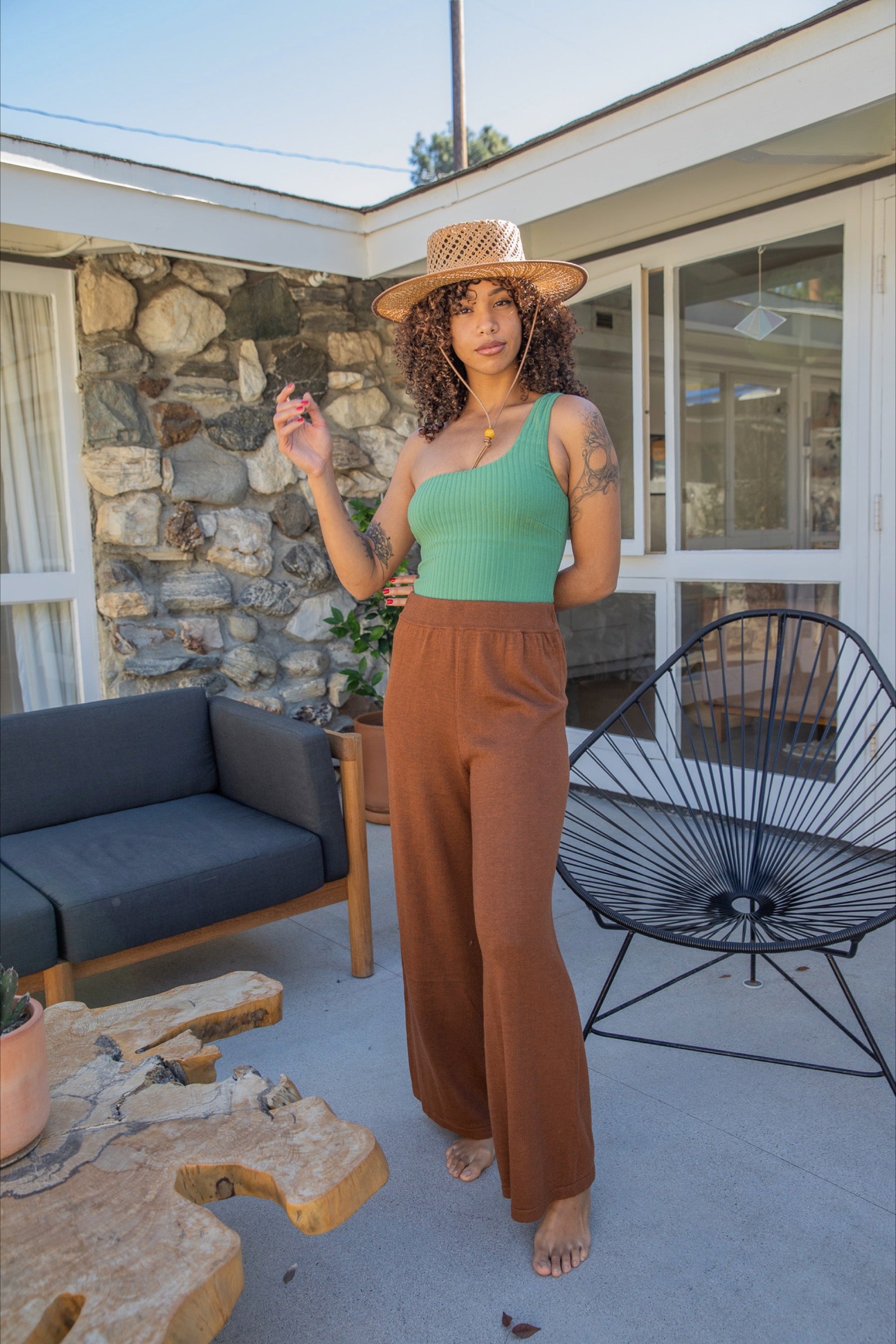 Root Beer Julia Pant