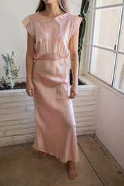 Pink Silk Gown