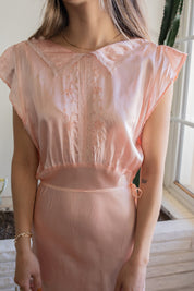 Pink Silk Gown