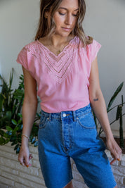 Bali Emerald Lace Top