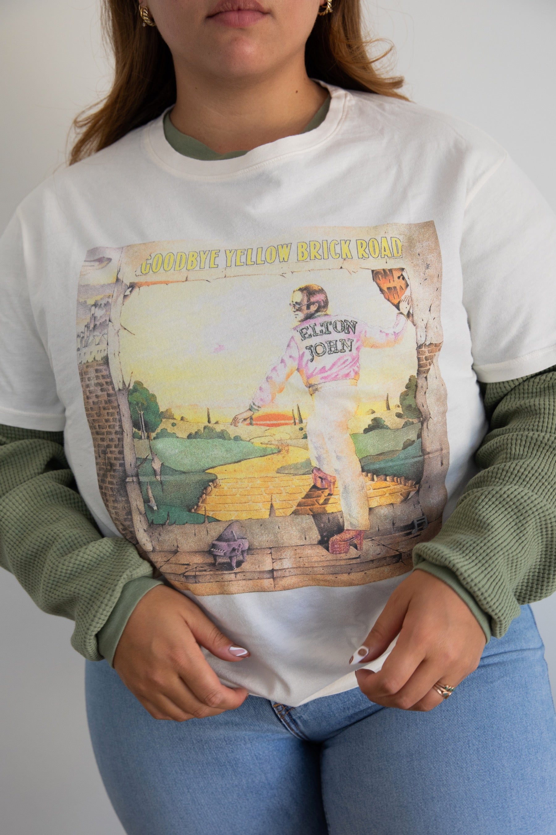 Elton John Yellow Brick Road Boyfriend Tee