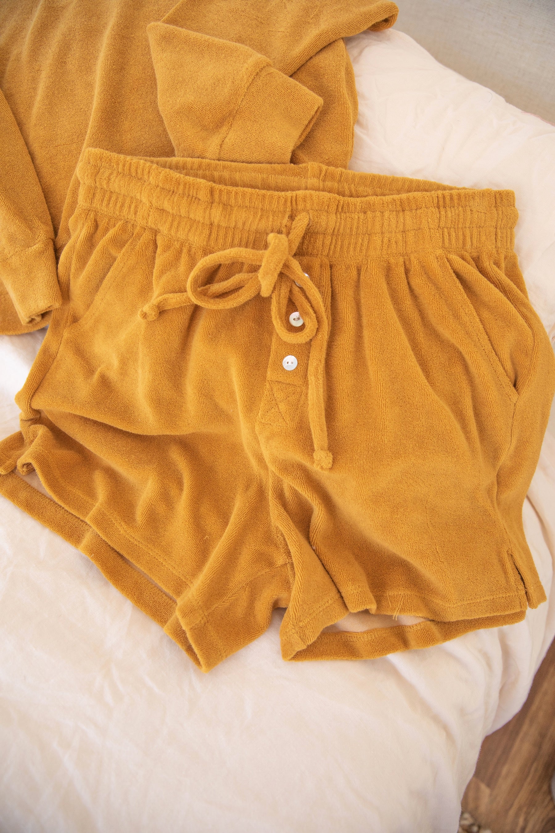 Honey Terry Henley Short