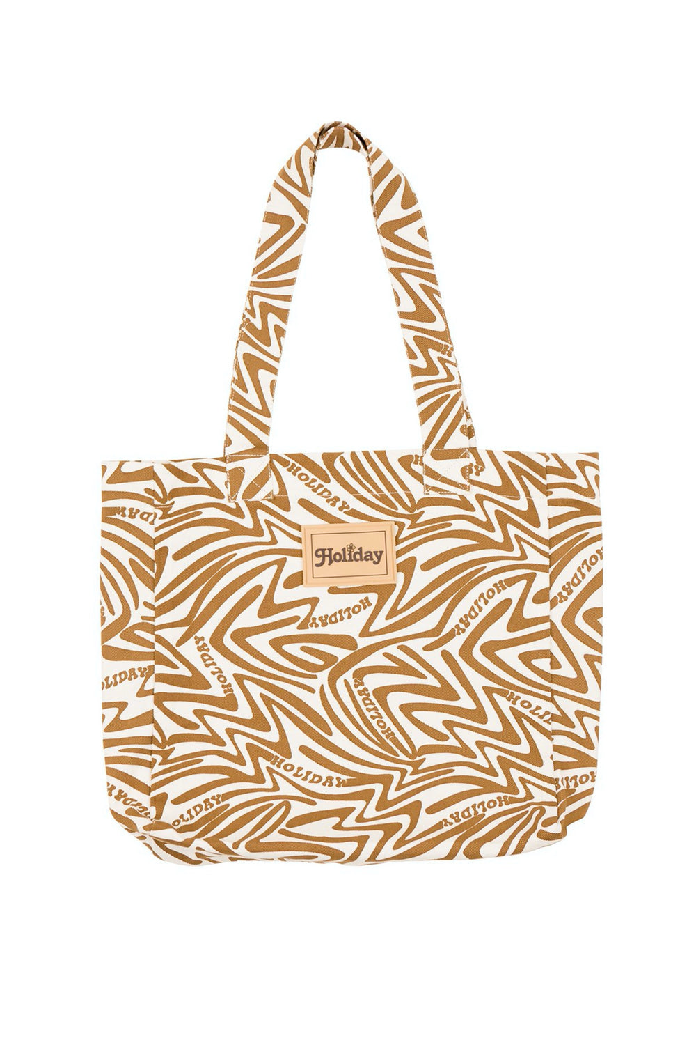 Brown Boogie Wave Beach Tote