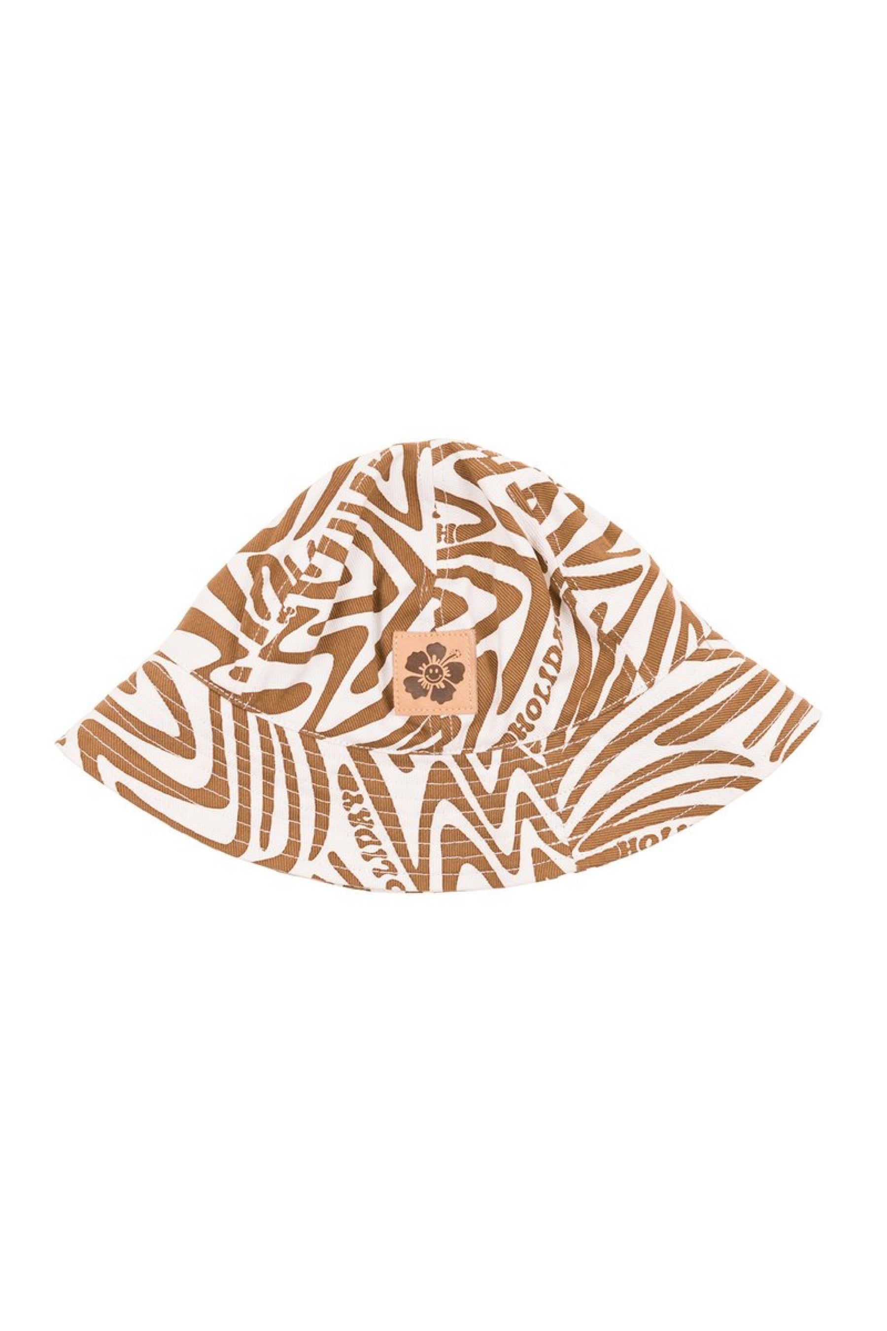 Brown Boogie Wave Bucket Hat