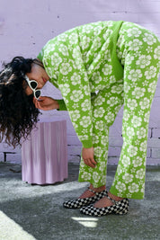 Olive Happy Hawaii Knit Pant