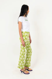 Olive Happy Hawaii Knit Pant