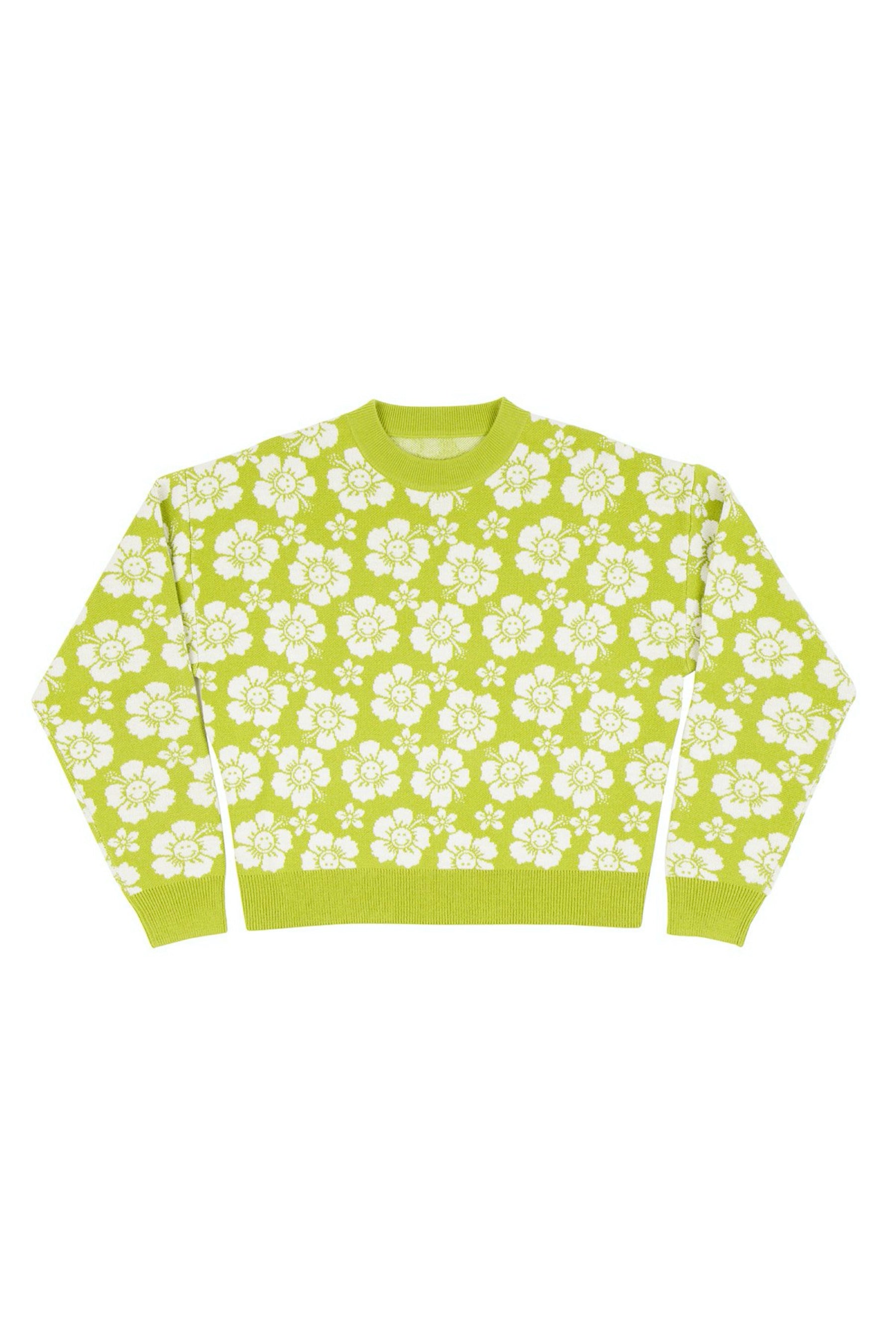 Olive Happy Hawaii Knit Jumper