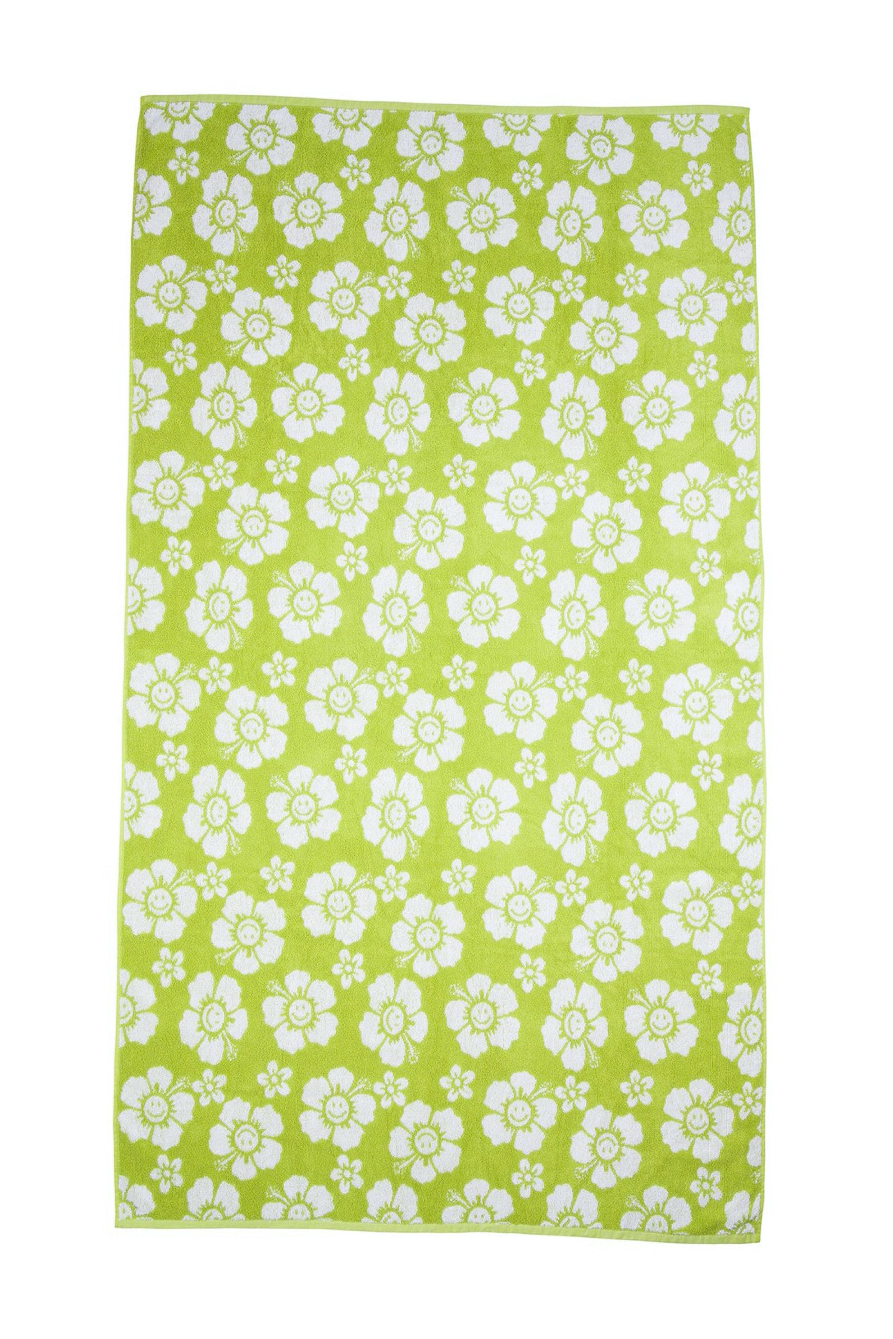 Olive Happy Hawaii Beach Towel