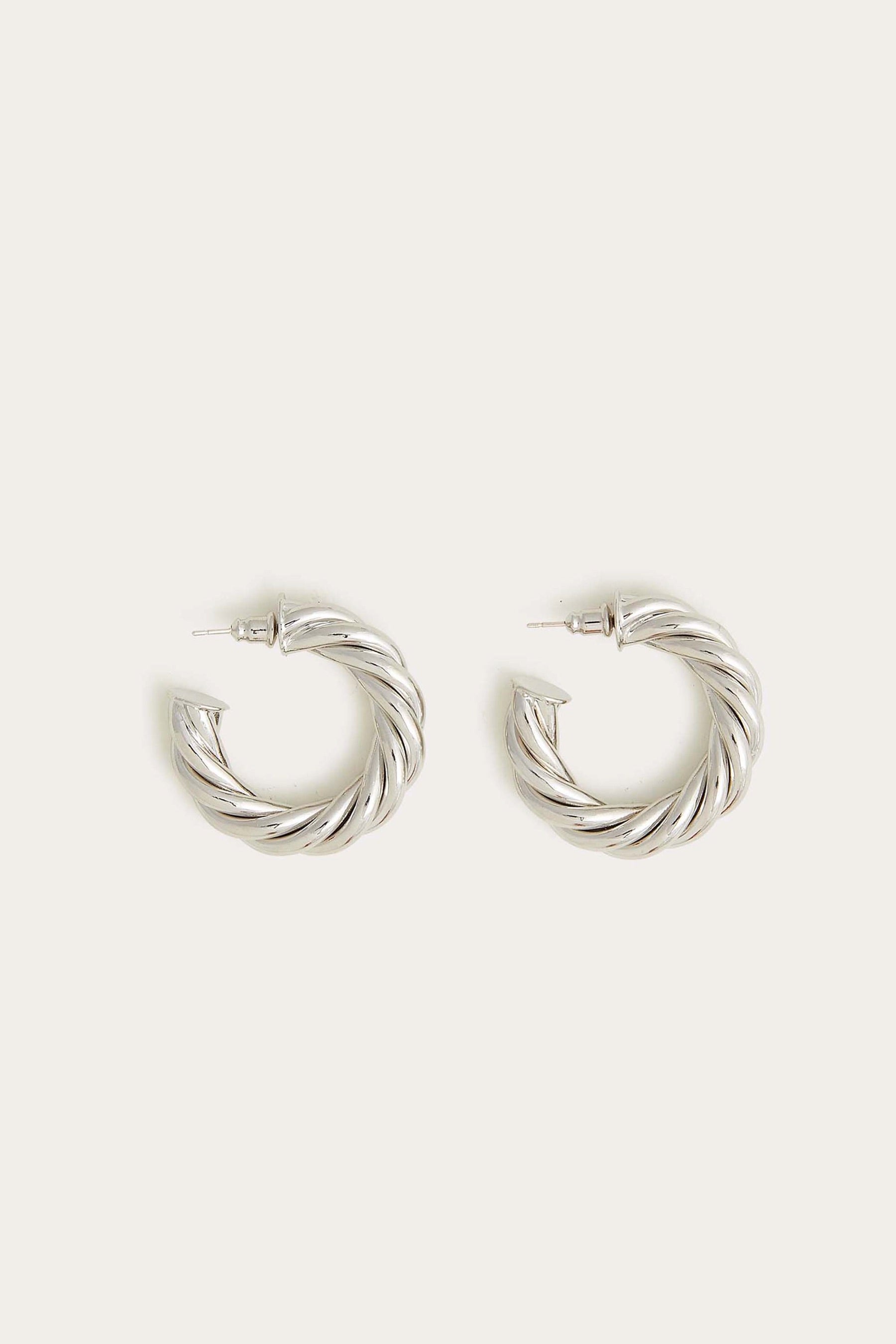 Silver Hudson Hoops