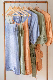 Baby Blue Palm Short Slip