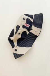 Black + White Cow Britt Bucket Hat