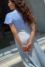 Carolina Blue Fern Gingham Grace Dress