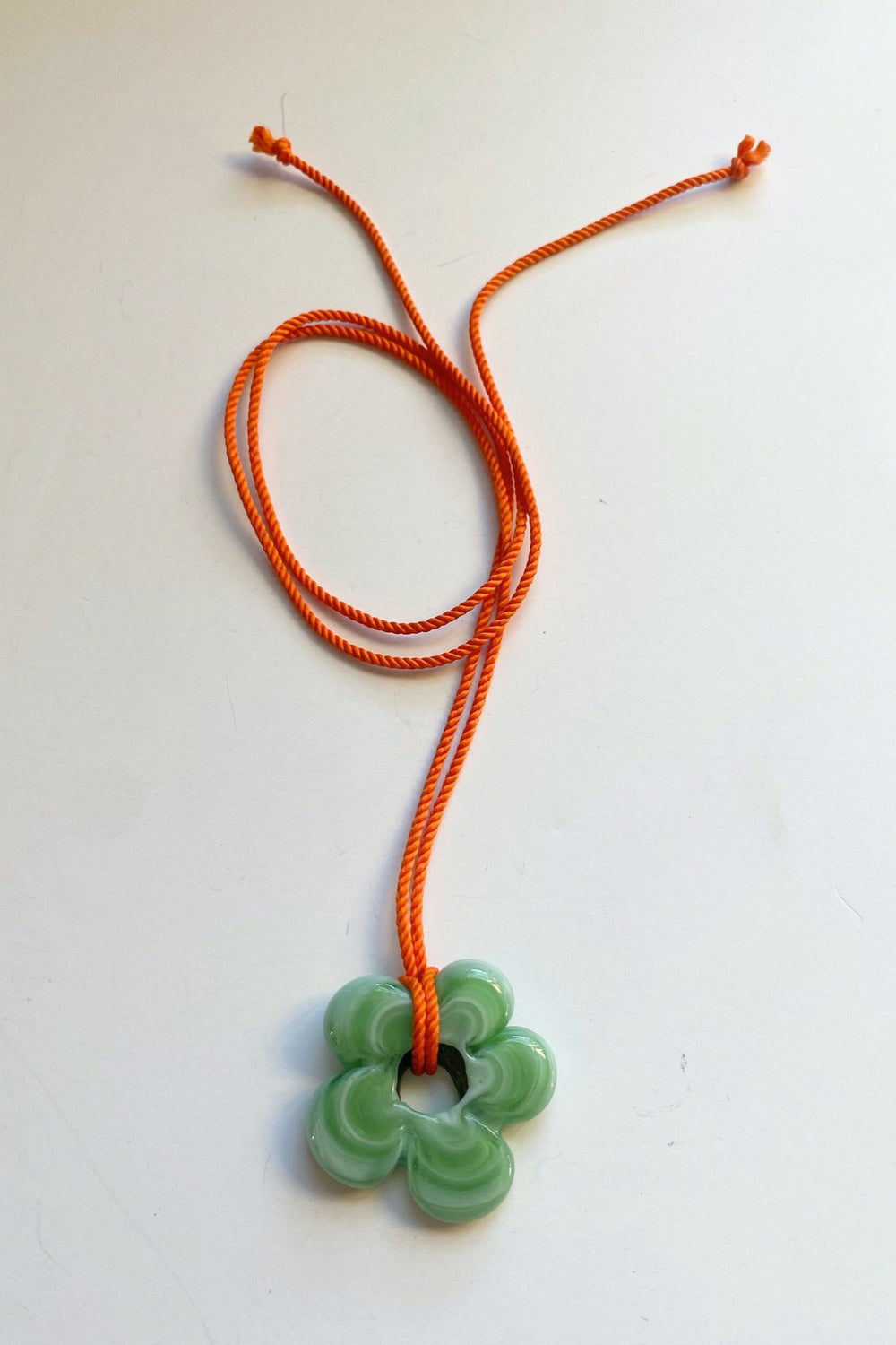 Bigger Green Flower Necklace