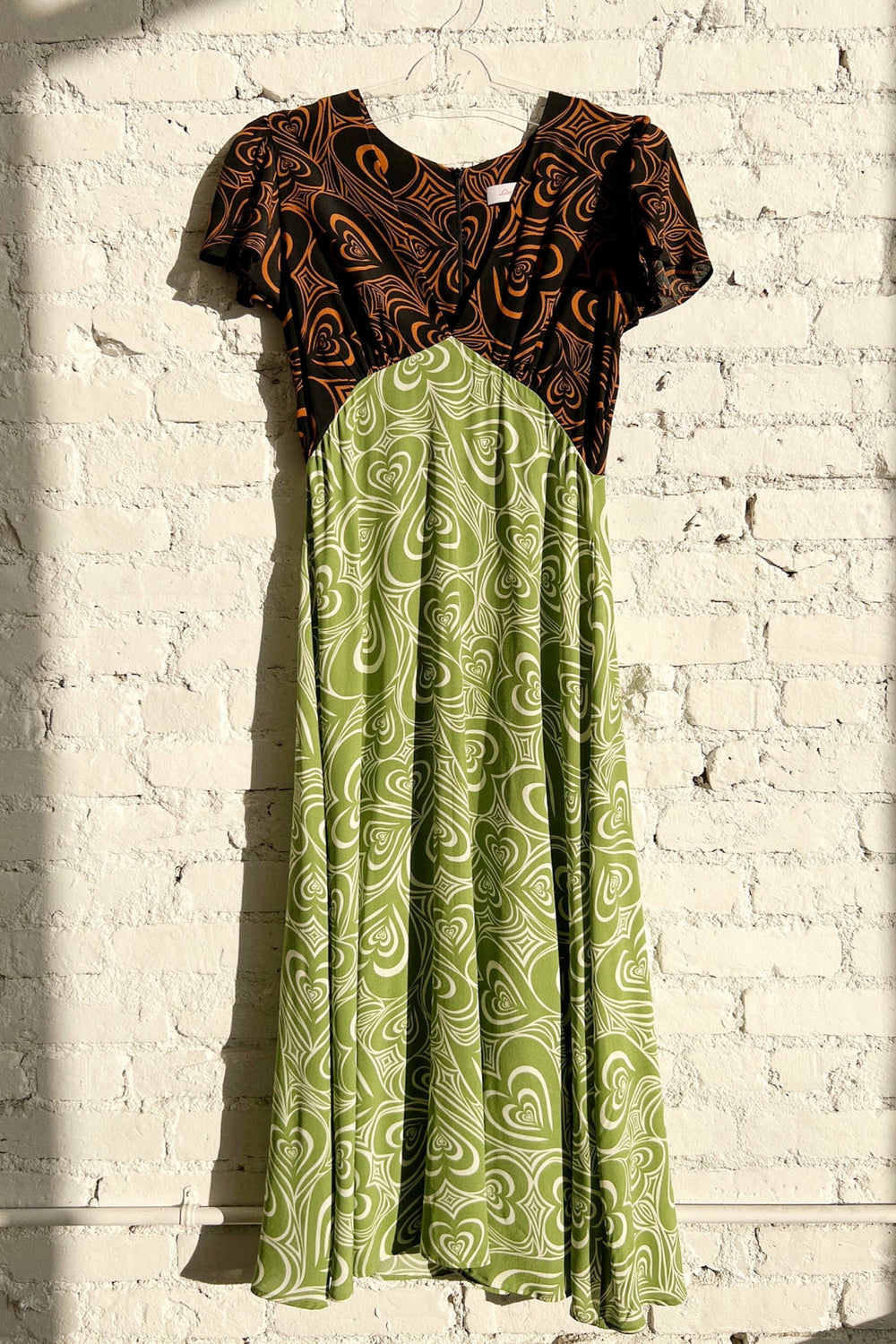 Brown+ Green Wild Hearts Grace Dress