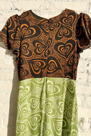 Brown+ Green Wild Hearts Grace Dress