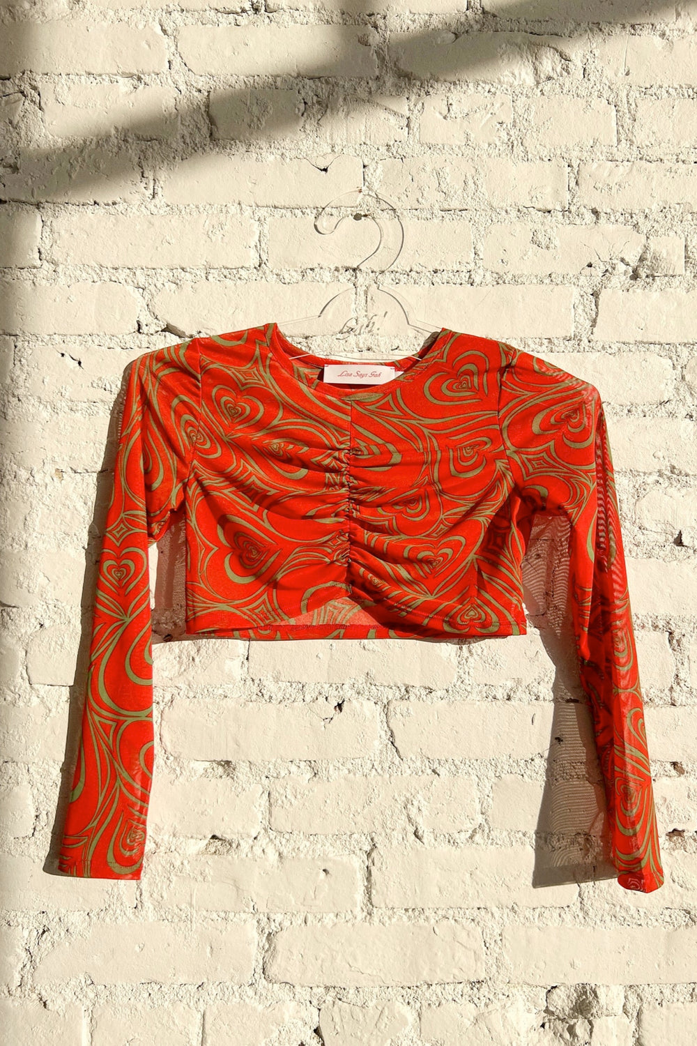 Red Wild Hearts Top