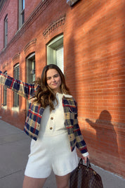 Cream Ellina Knit Romper