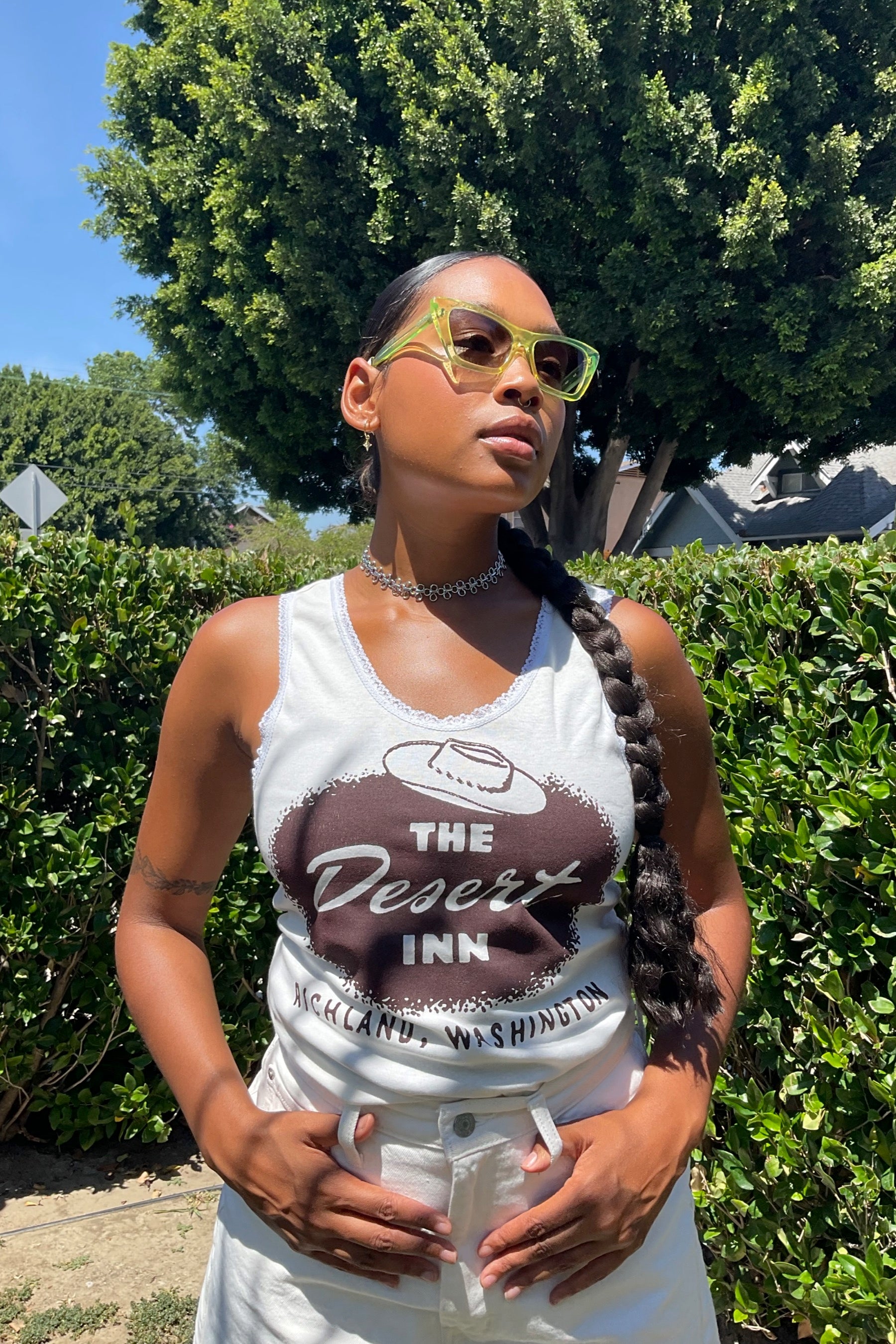 White Desert Inn Lace Tank