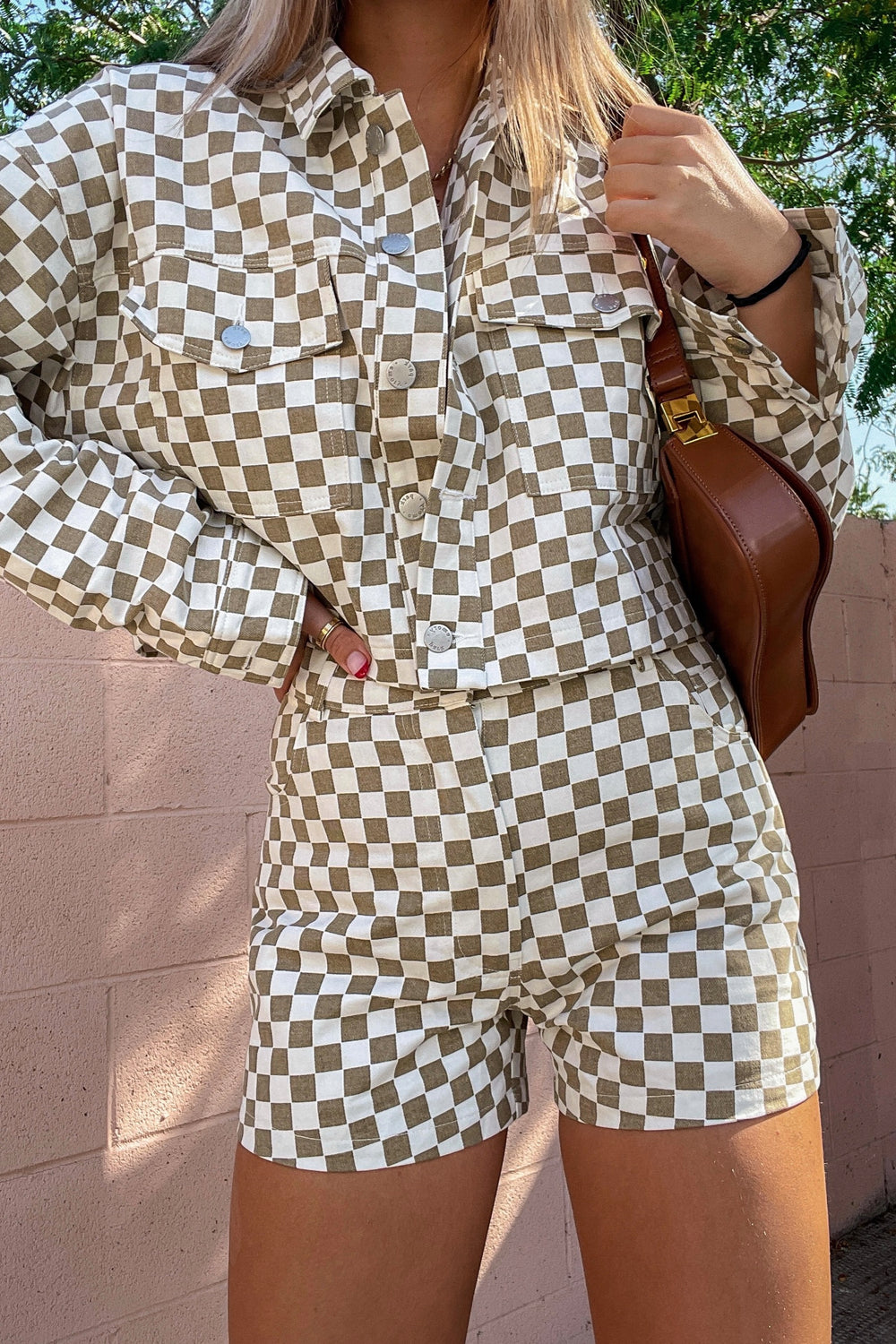 Margot Checkered Shorts