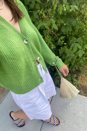 Green Wilma Cardigan