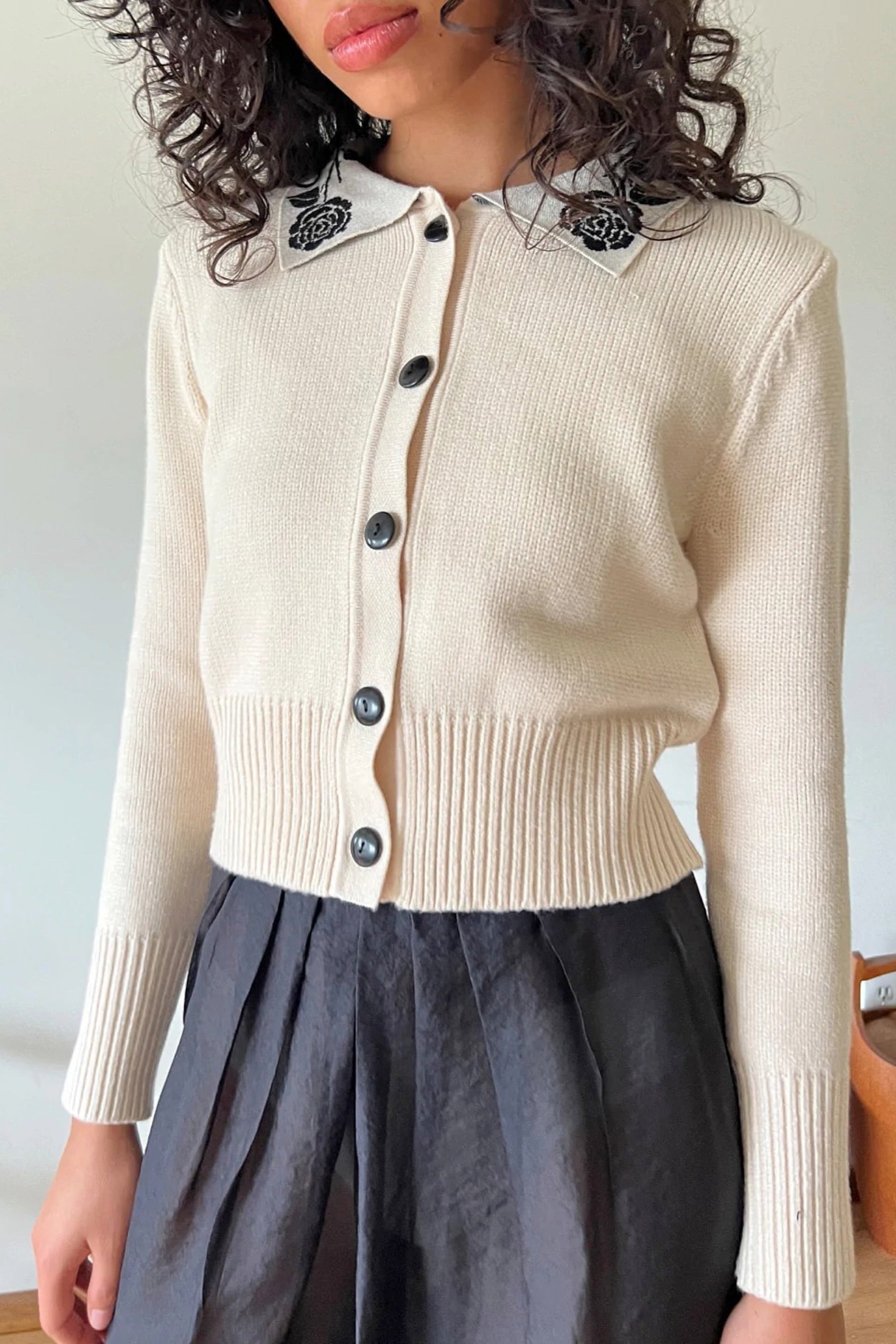 Ivory Battenberg Cardigan