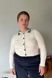 Ivory Battenberg Cardigan