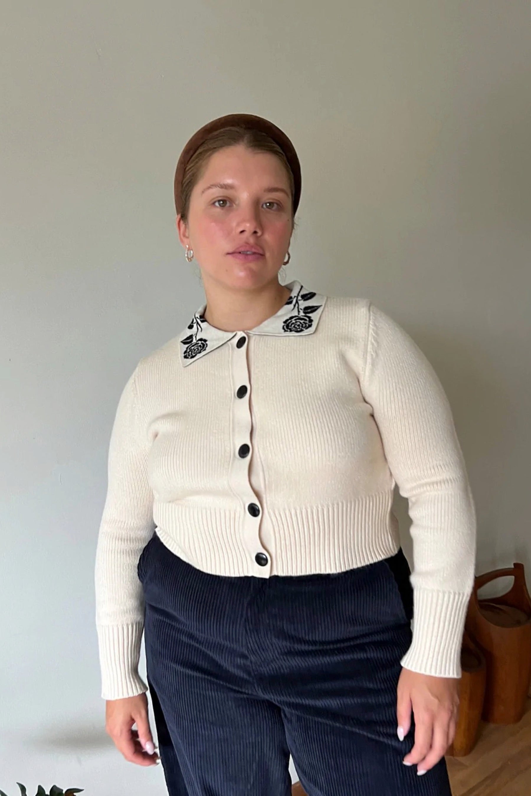 Ivory Battenberg Cardigan