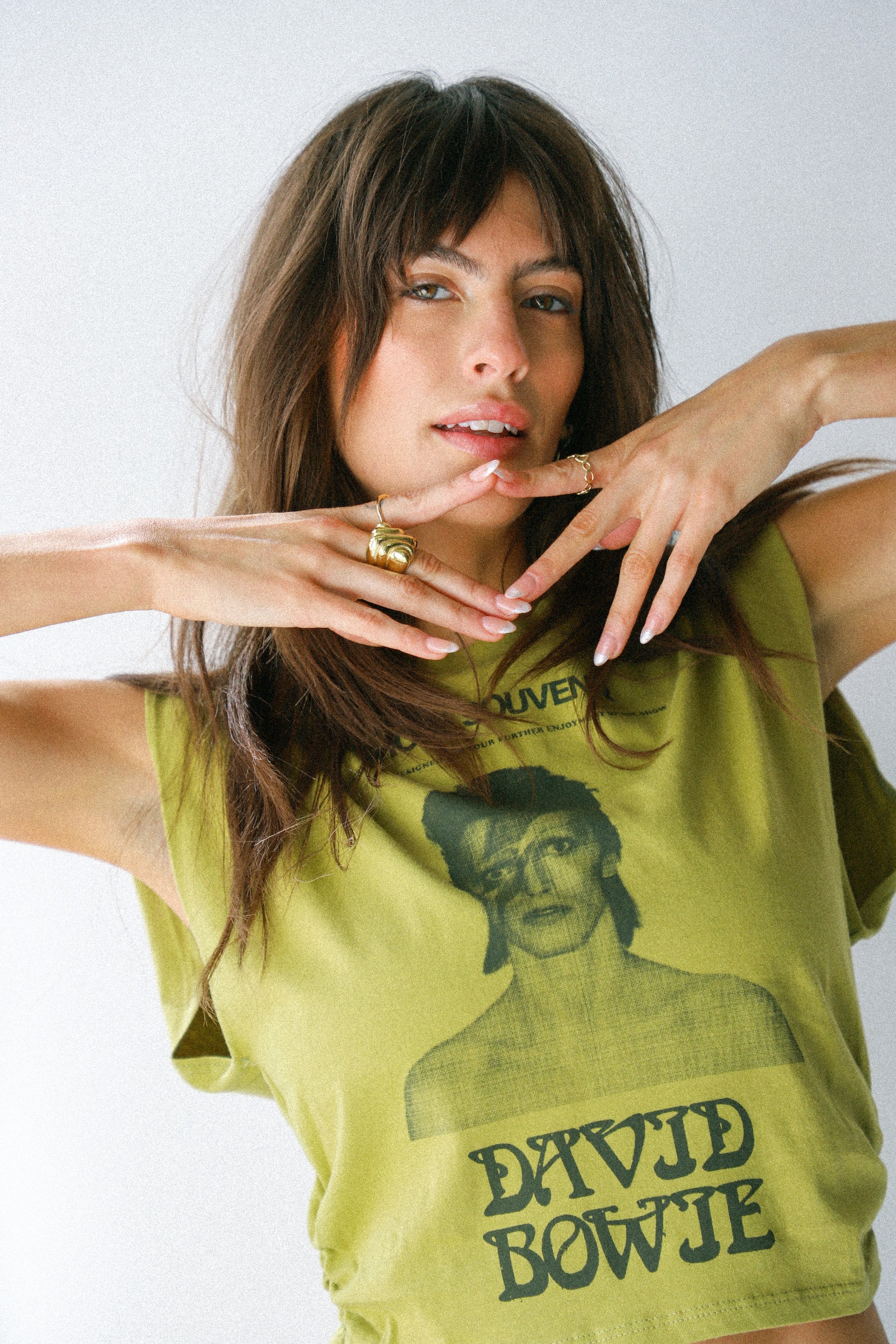 David Bowie Show Flyer Banded Tee