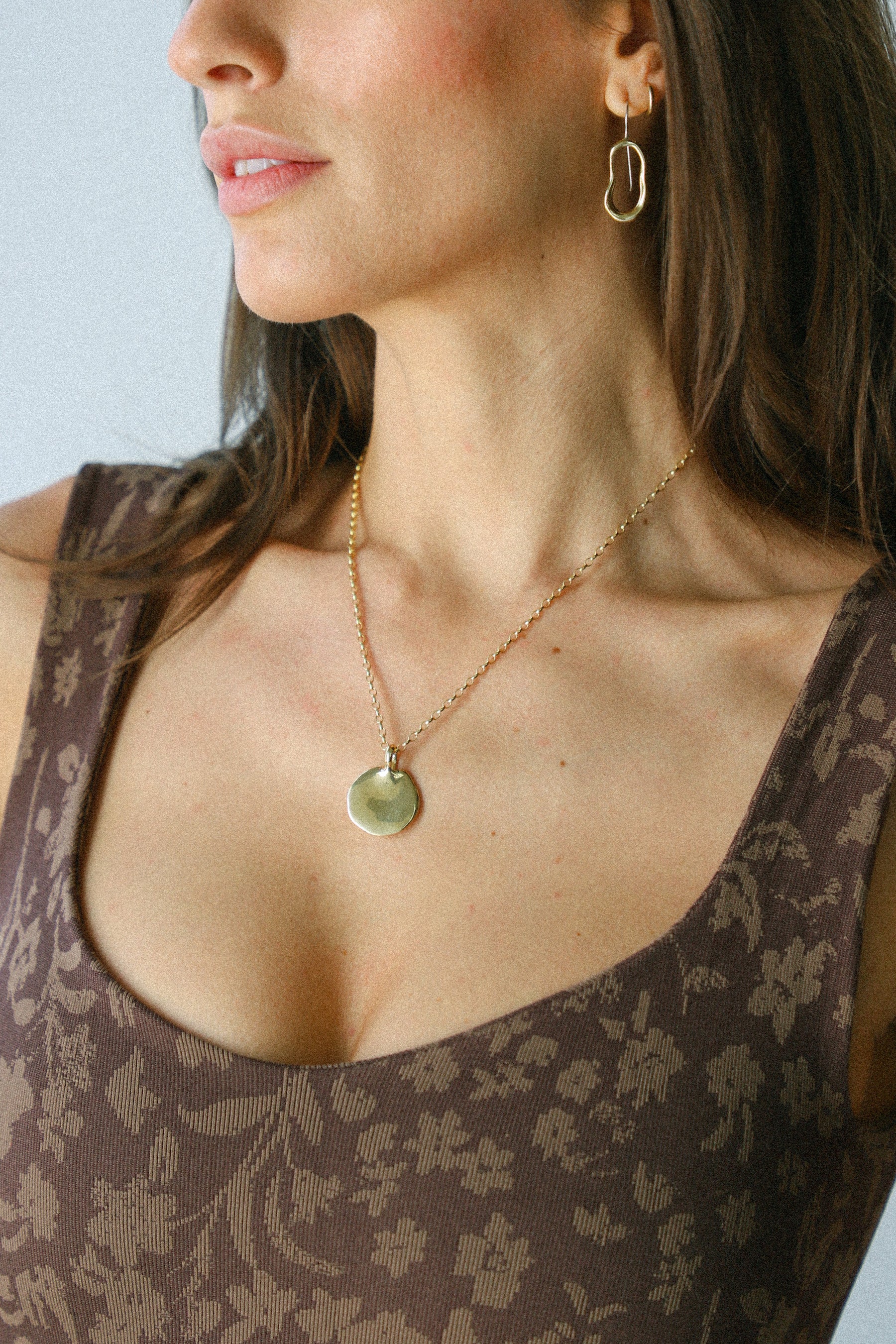 Chocolate Printed Clean Lines Bodysuit