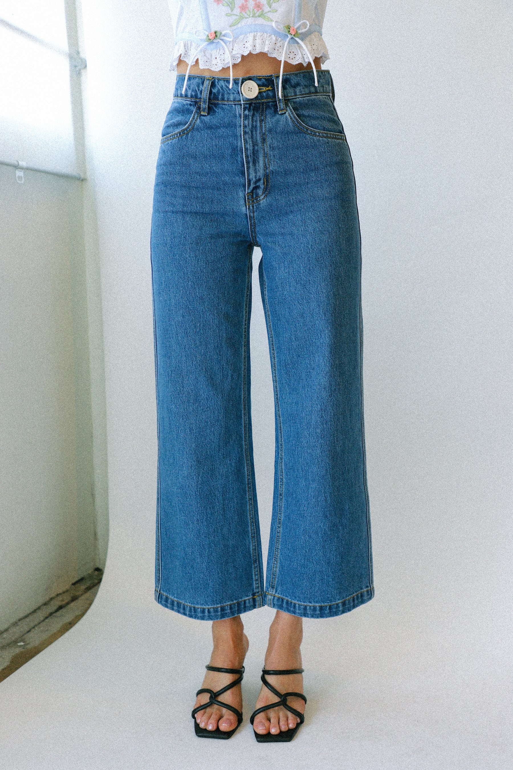 Dark Denim Flora Pant