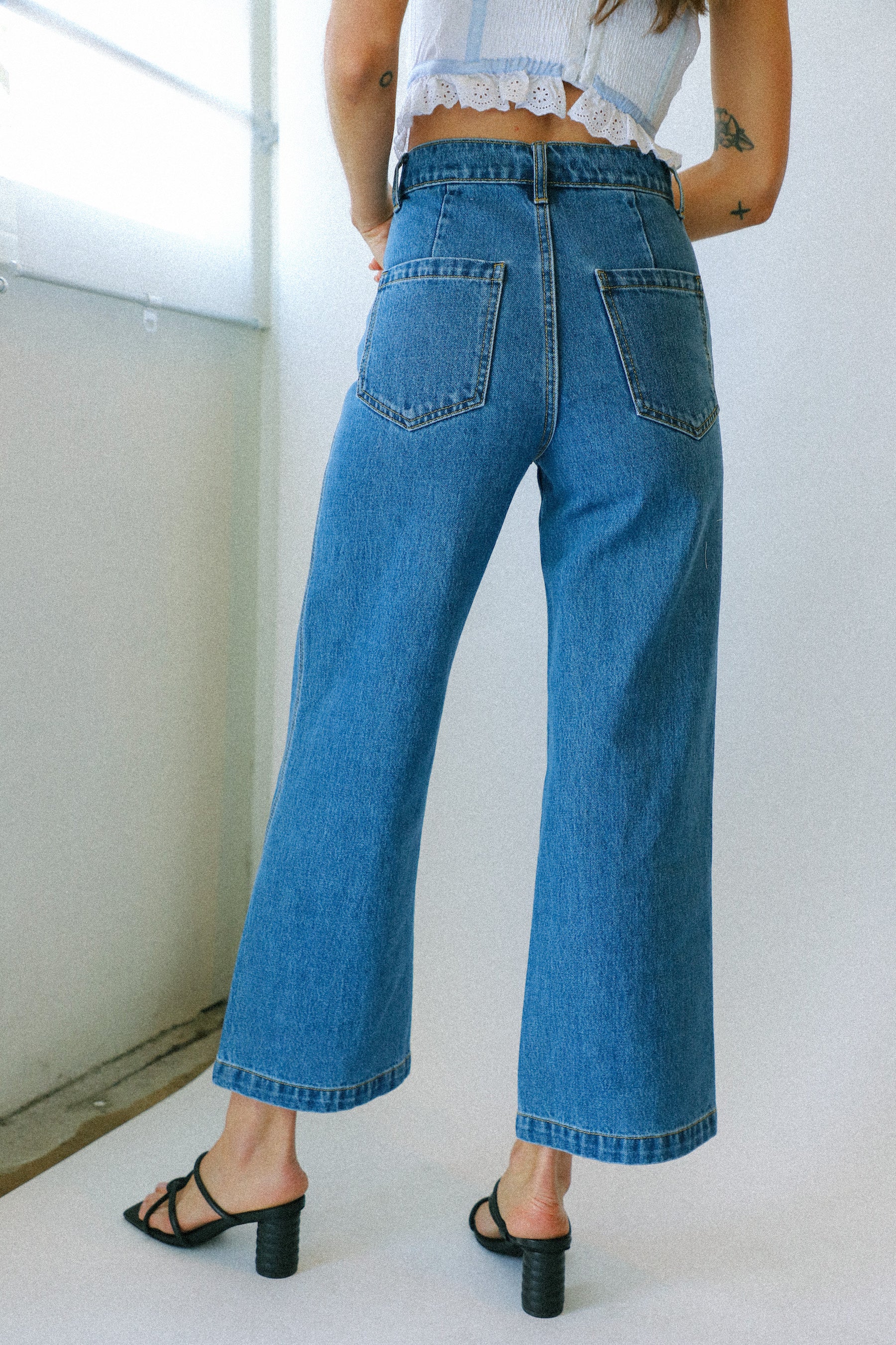 Dark Denim Flora Pant