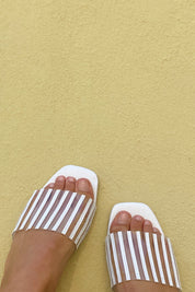 White Up Late Sandal