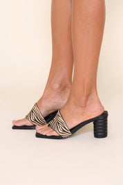 Beige Zebra Kristina Heel