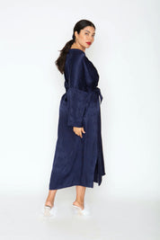Navy Art Deco Long Robe