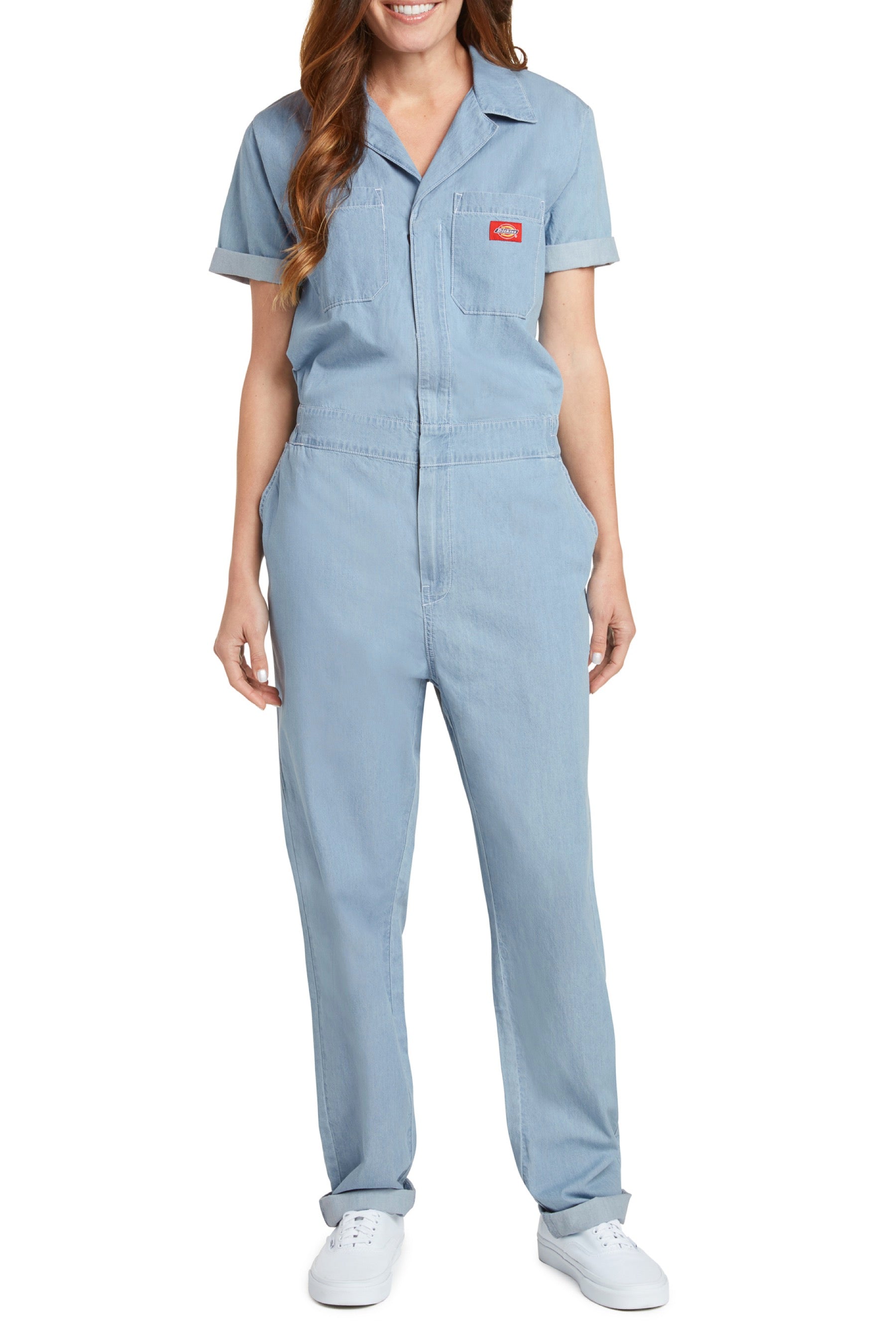 Chambray Short Sleeve Coveralls